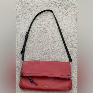 Cole Haan Leather Foldover Flap Crossbody Bag!